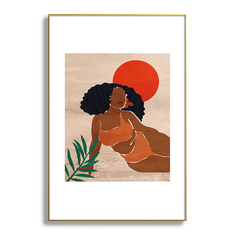 Red Sun Framed Art Print