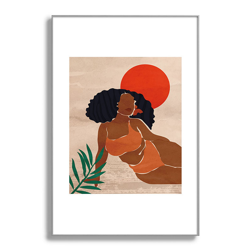 Red Sun Framed Art Print