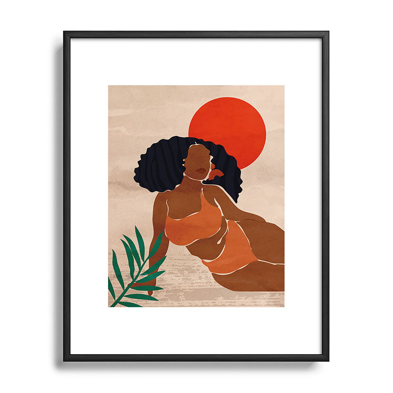 Red Sun Framed Art Print
