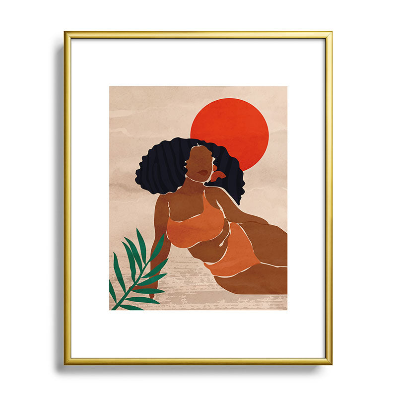 Red Sun Framed Art Print