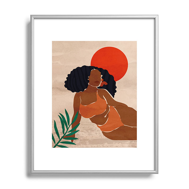 Red Sun Framed Art Print