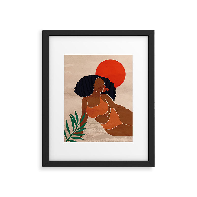 Red Sun Framed Art Print