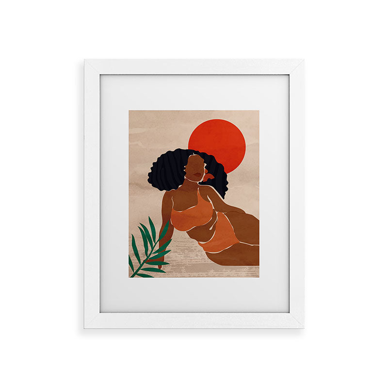 Red Sun Framed Art Print