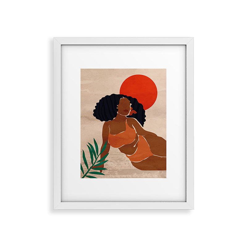Red Sun Framed Art Print