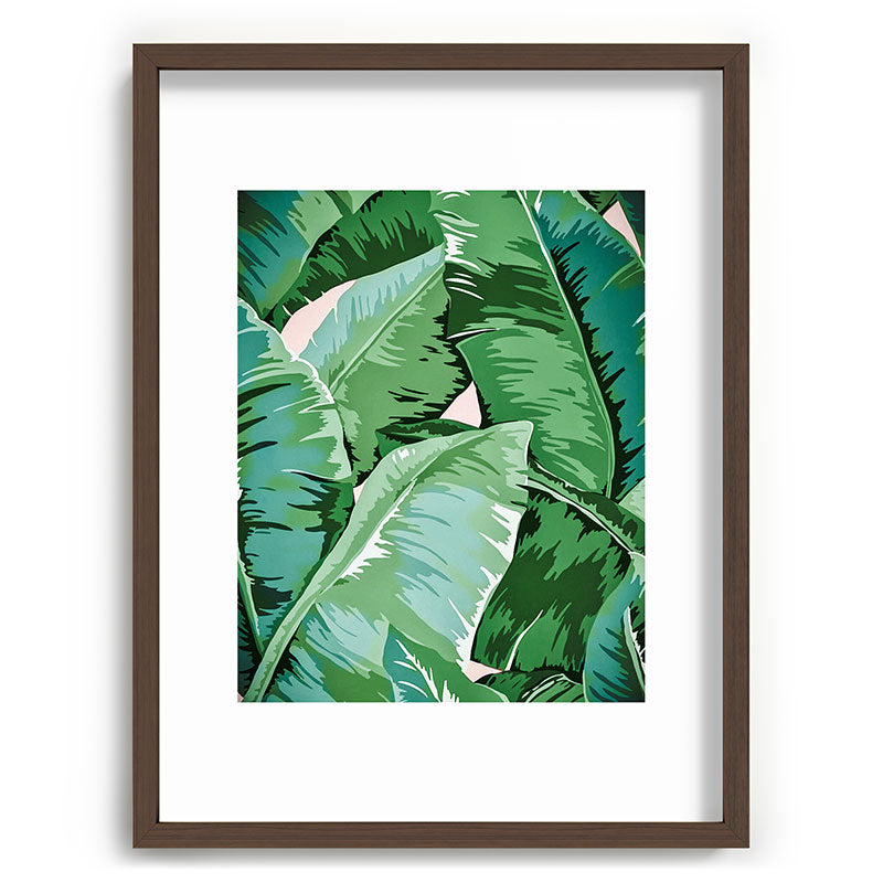 Banana leaf grandeur II Framed Art Print