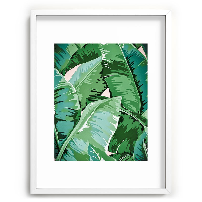 Banana leaf grandeur II Framed Art Print