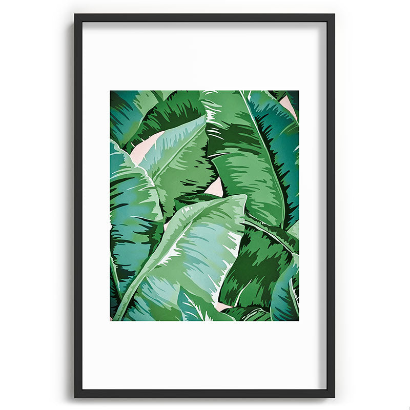 Banana leaf grandeur II Framed Art Print