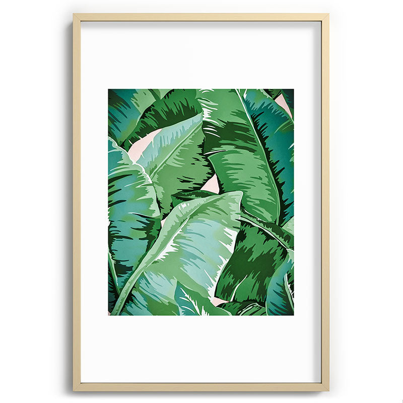 Banana leaf grandeur II Framed Art Print