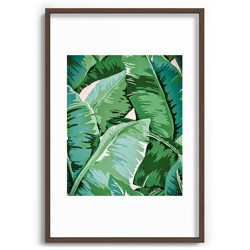 Banana leaf grandeur II Framed Art Print