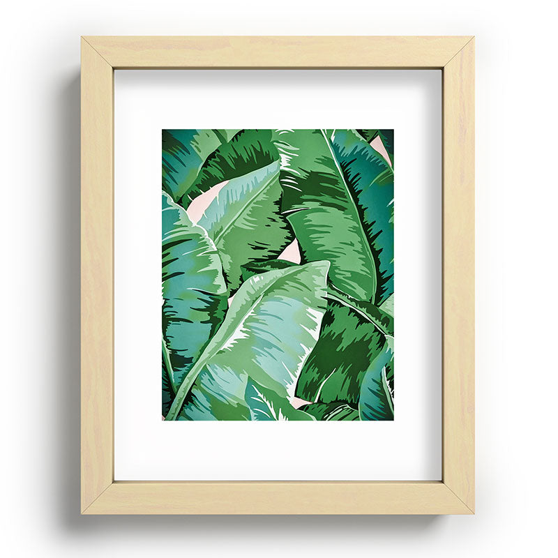 Banana leaf grandeur II Framed Art Print