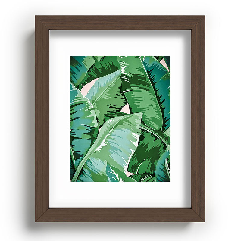 Banana leaf grandeur II Framed Art Print