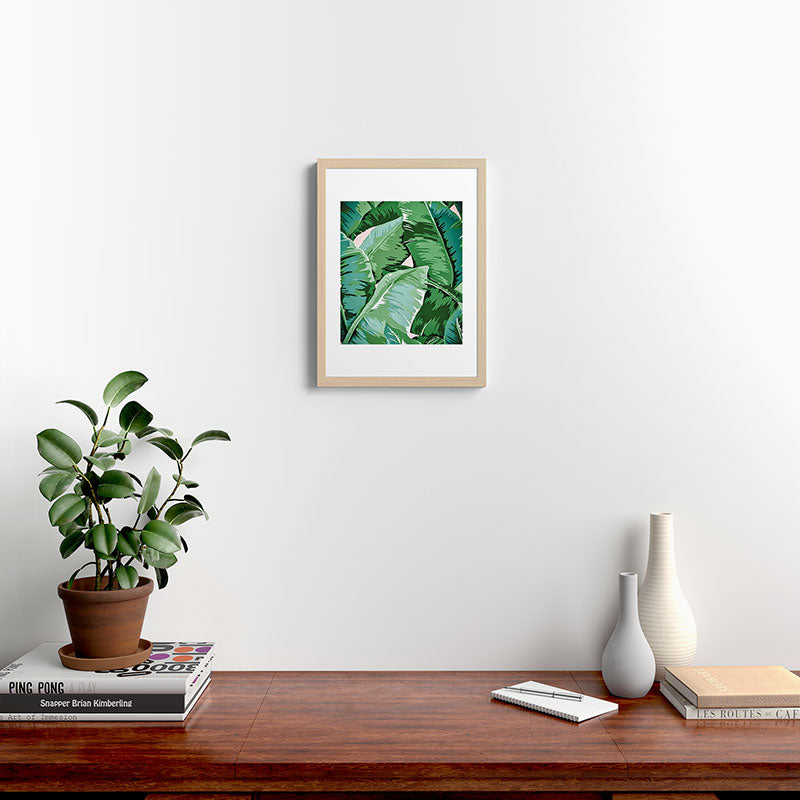 Banana leaf grandeur II Framed Art Print
