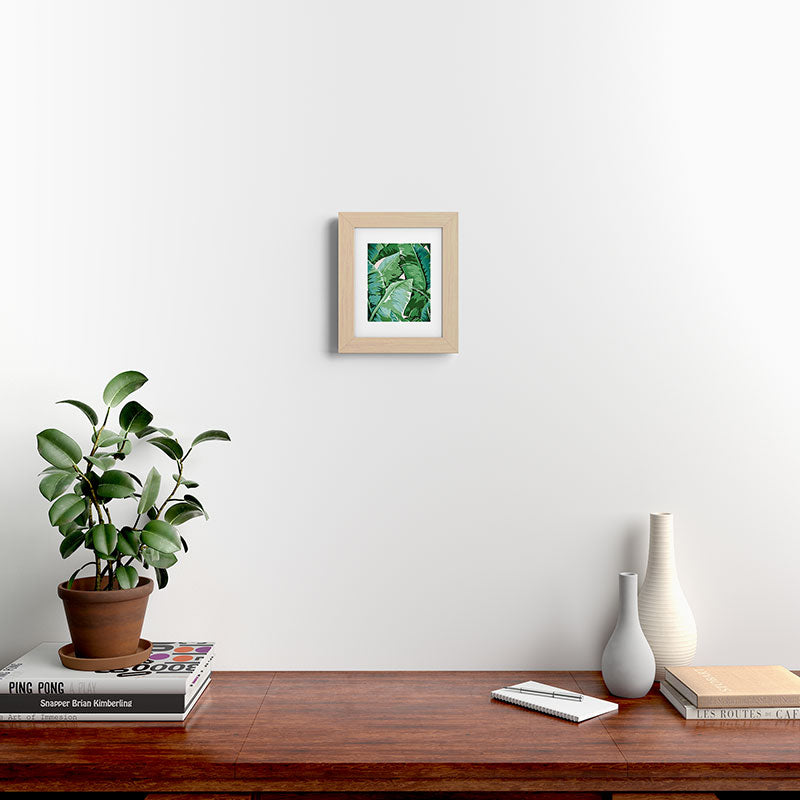 Banana leaf grandeur II Framed Art Print