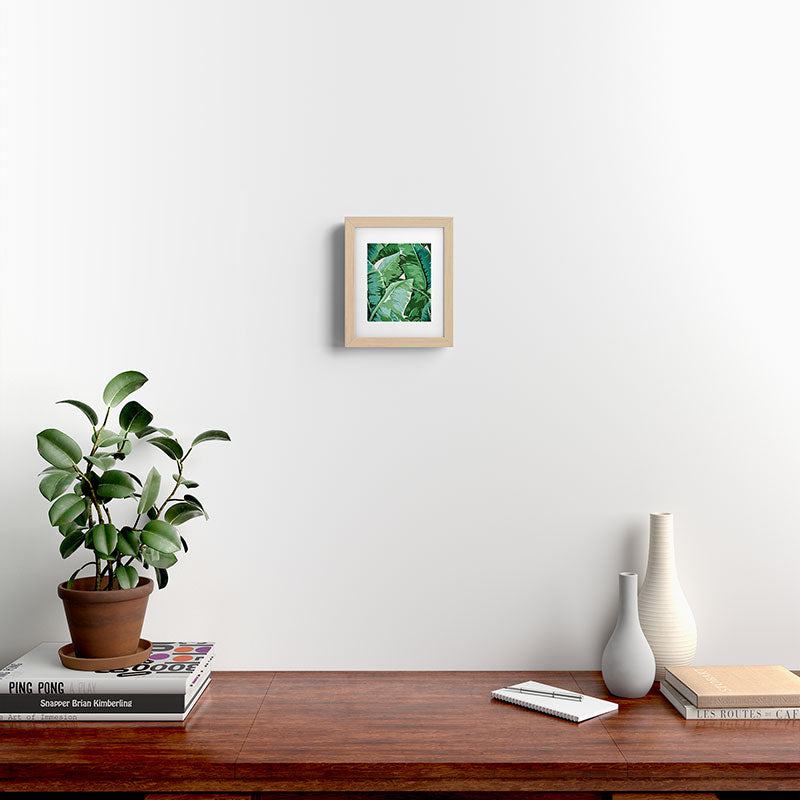 Banana leaf grandeur II Framed Art Print