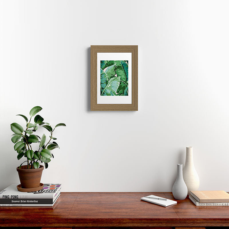 Banana leaf grandeur II Framed Art Print