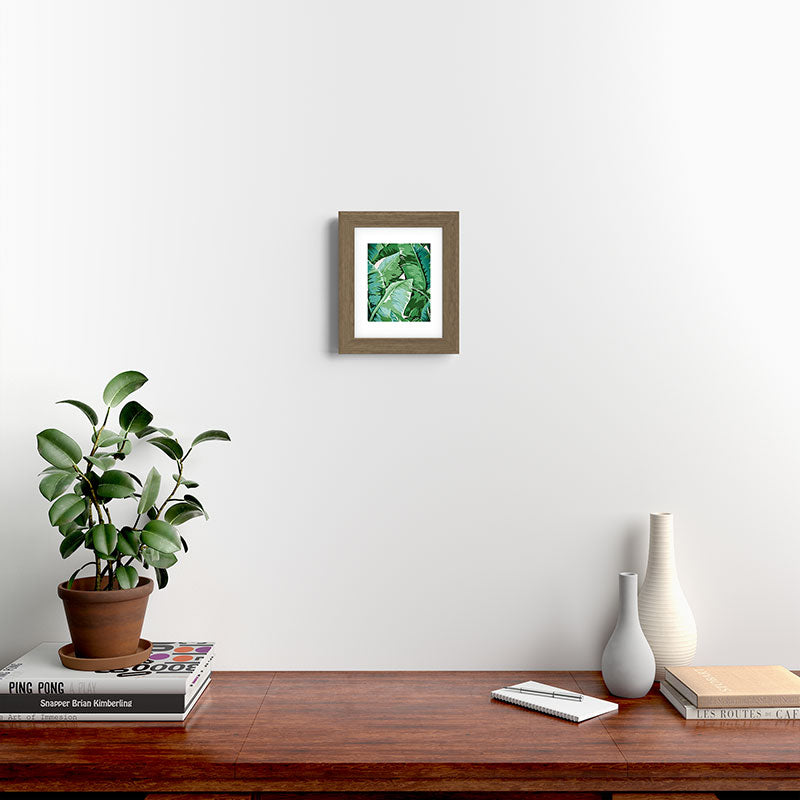 Banana leaf grandeur II Framed Art Print