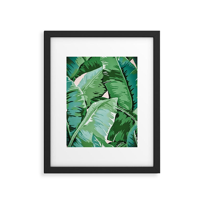 Banana leaf grandeur II Framed Art Print