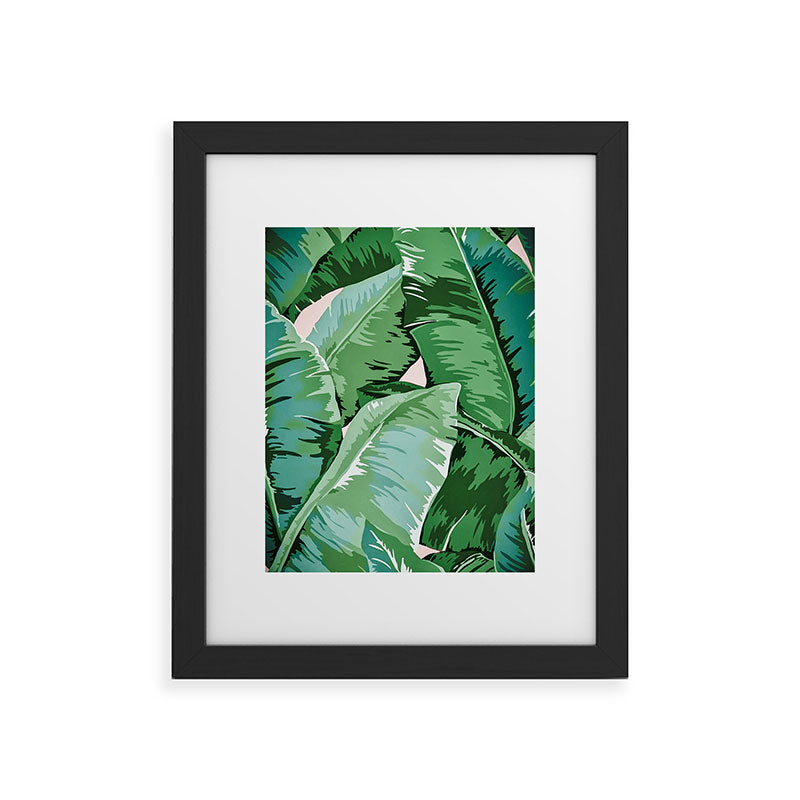 Banana leaf grandeur II Framed Art Print