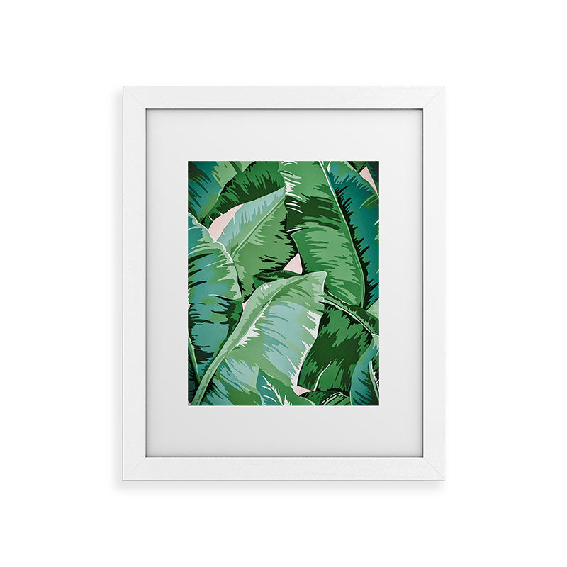 Banana leaf grandeur II Framed Art Print