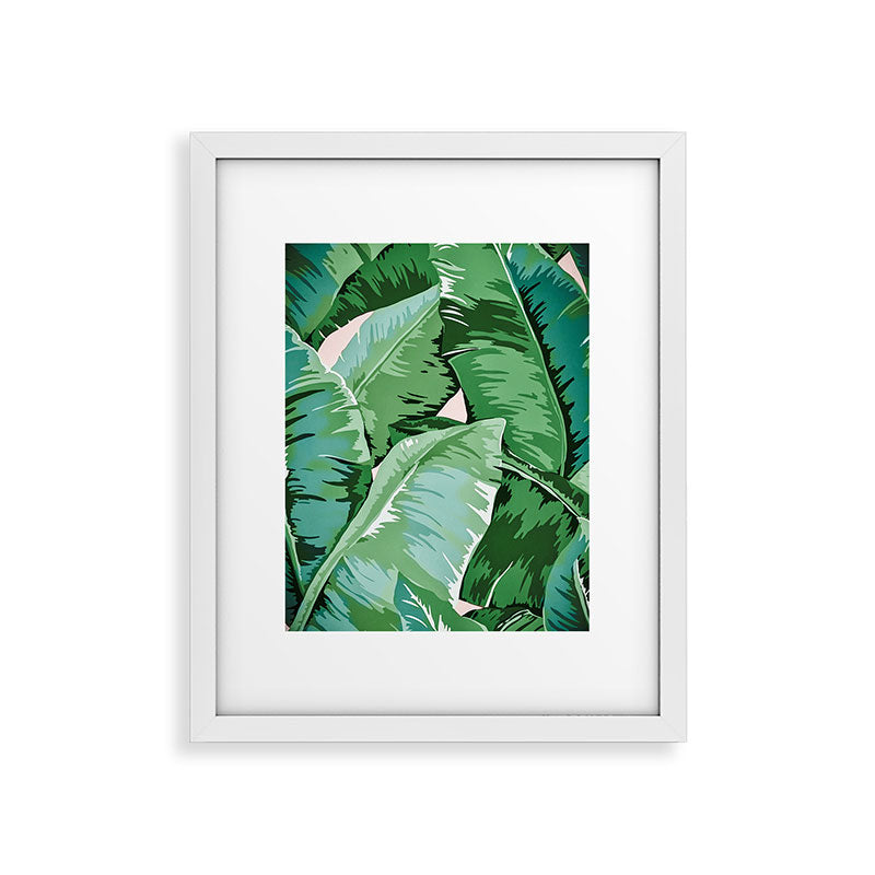 Banana leaf grandeur II Framed Art Print
