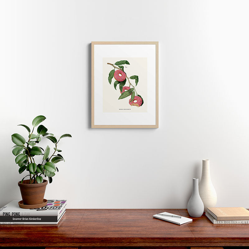 Donut Plant Framed Art Print