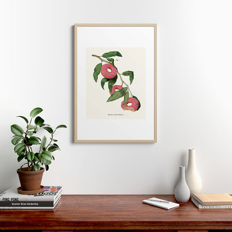 Donut Plant Framed Art Print