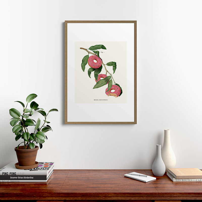 Donut Plant Framed Art Print