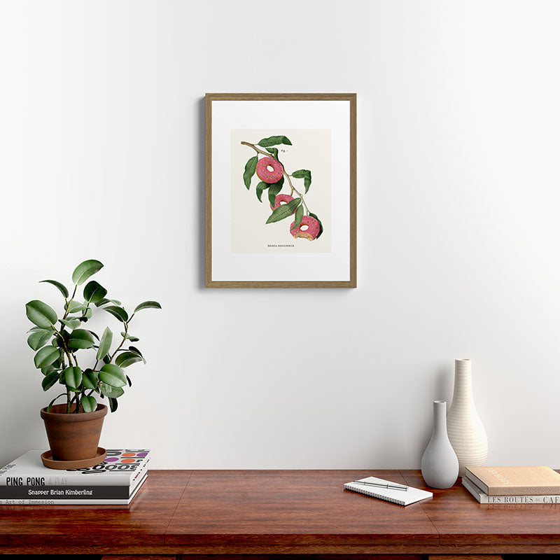 Donut Plant Framed Art Print