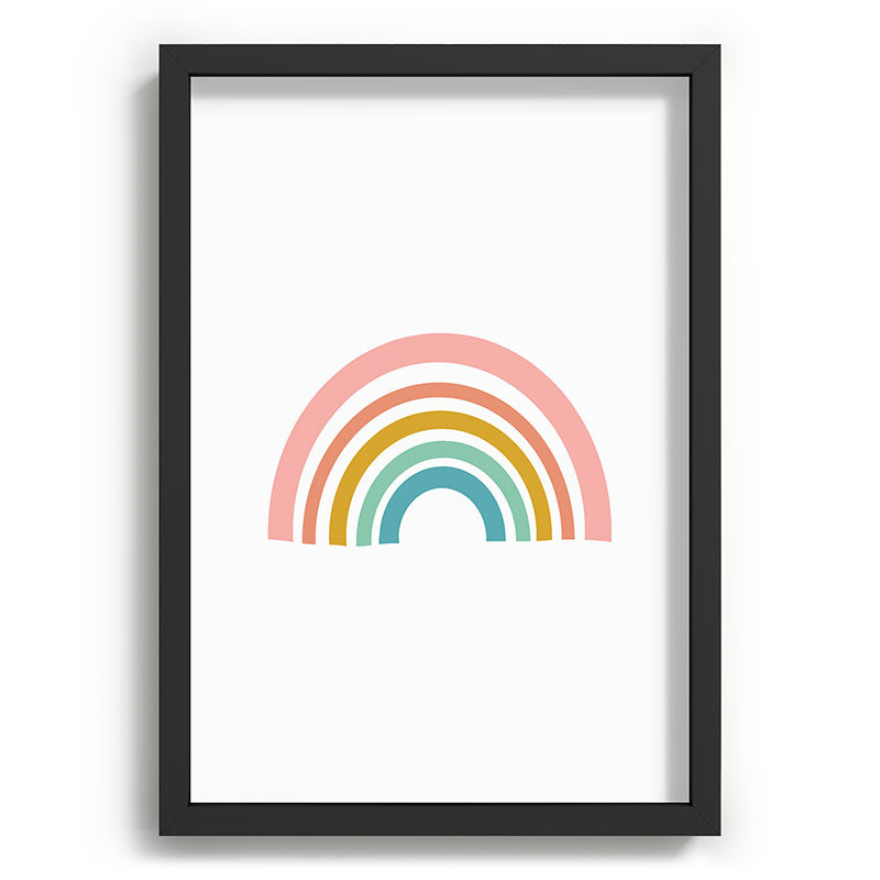 Simple Happy Rainbow Art Framed Art Print