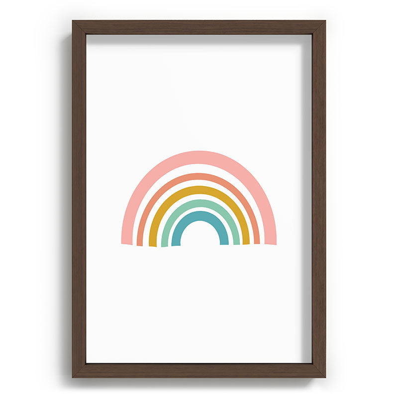 Simple Happy Rainbow Art Framed Art Print