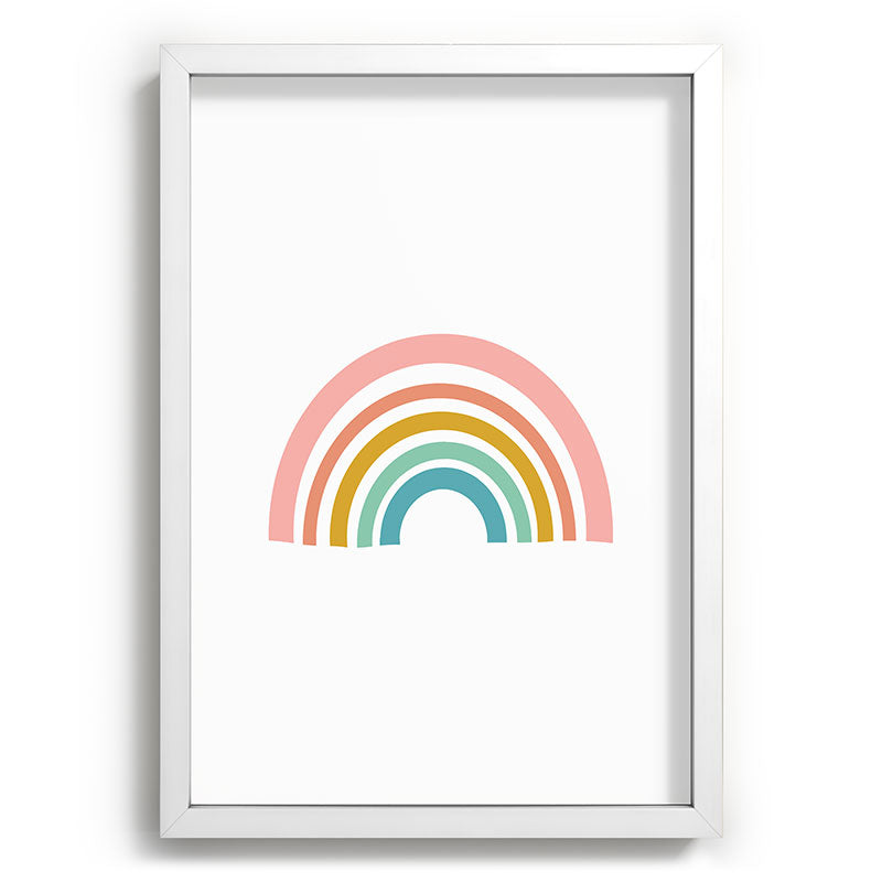 Simple Happy Rainbow Art Framed Art Print