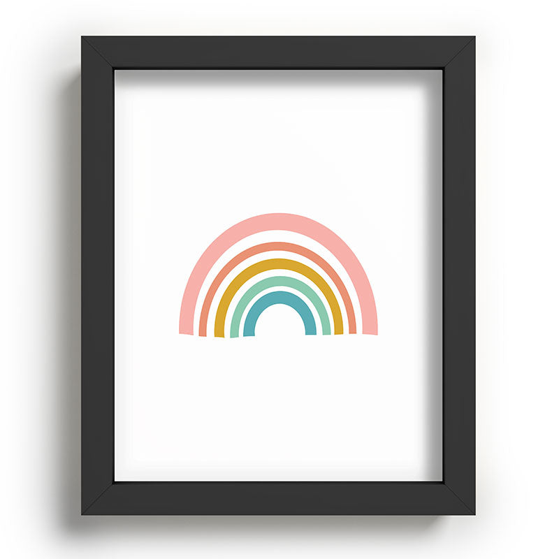 Simple Happy Rainbow Art Framed Art Print
