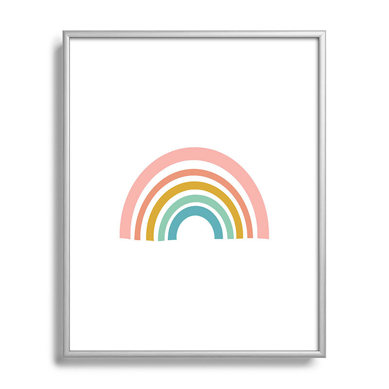 Simple Happy Rainbow Art Framed Art Print