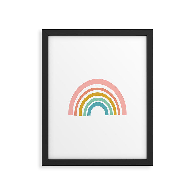 Simple Happy Rainbow Art Framed Art Print