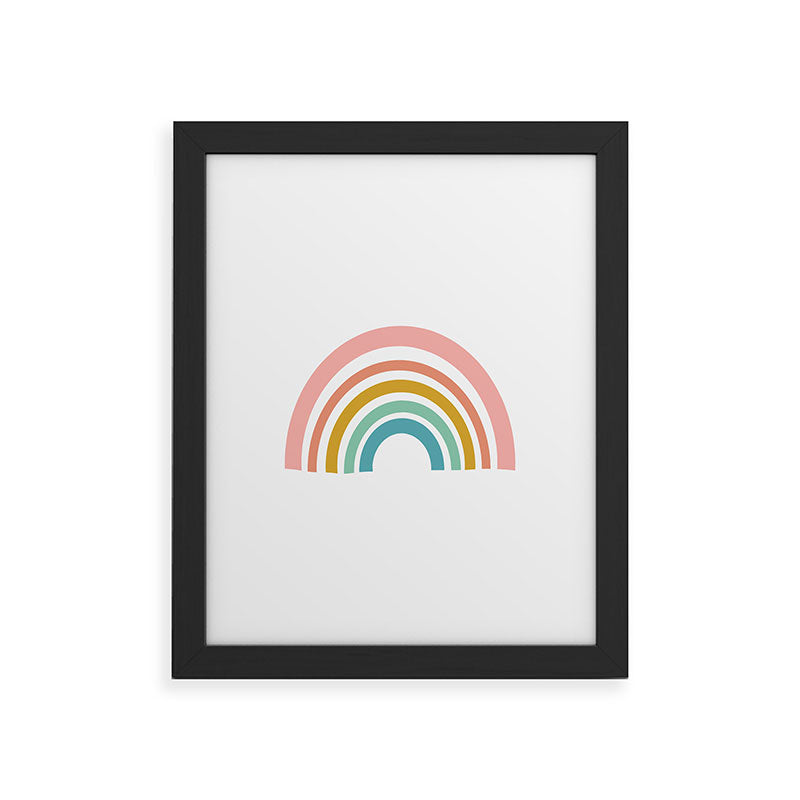 Simple Happy Rainbow Art Framed Art Print