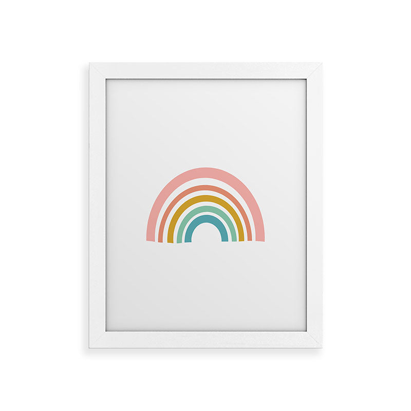 Simple Happy Rainbow Art Framed Art Print