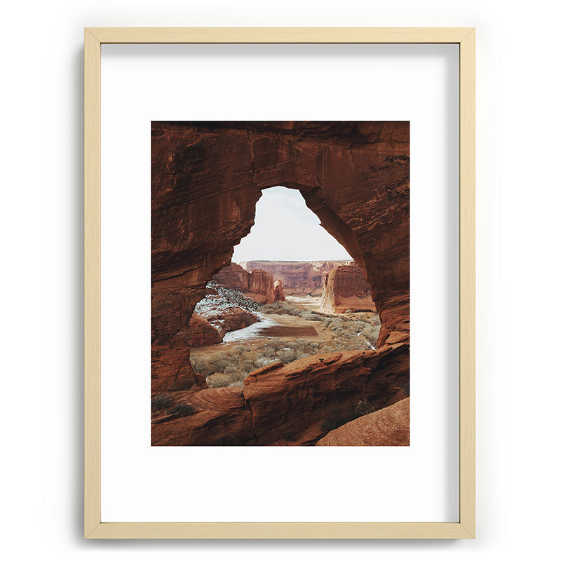 Window Rock Framed Art Print
