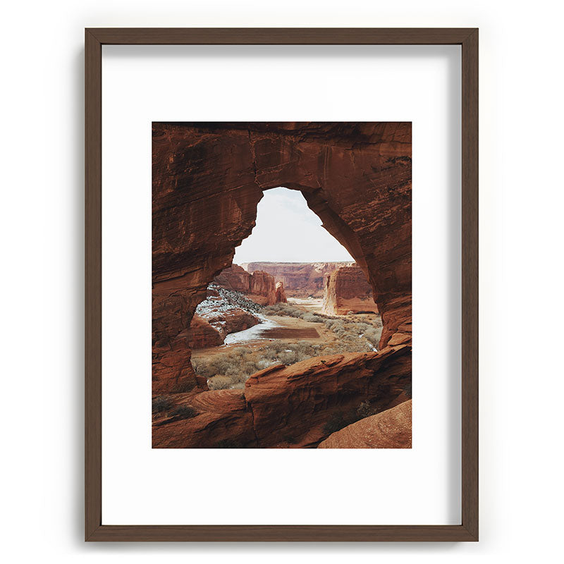 Window Rock Framed Art Print