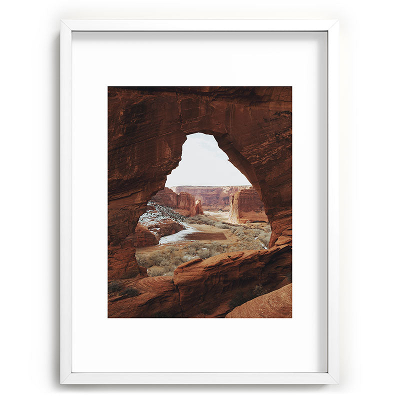 Window Rock Framed Art Print