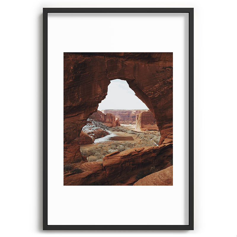 Window Rock Framed Art Print