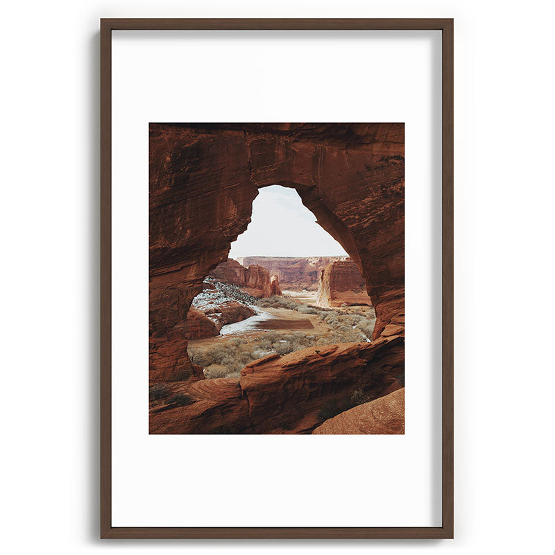 Window Rock Framed Art Print