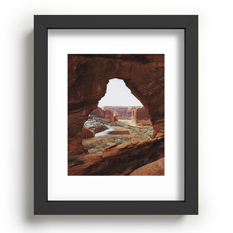 Window Rock Framed Art Print