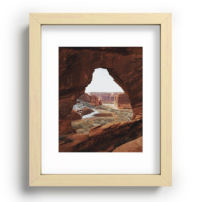 Window Rock Framed Art Print