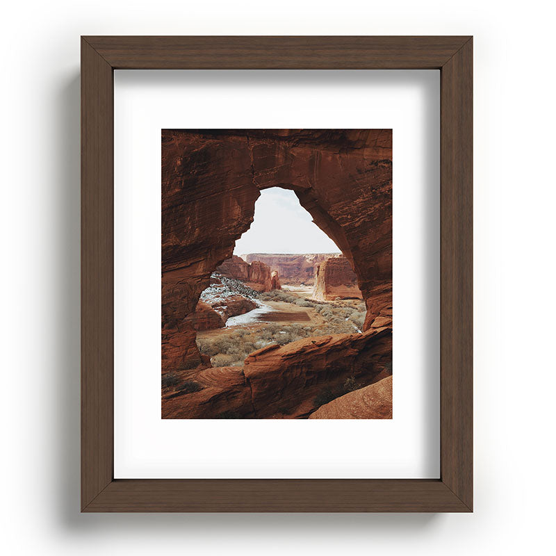 Window Rock Framed Art Print
