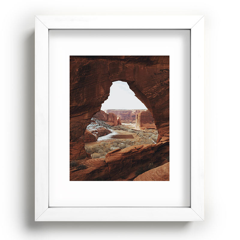 Window Rock Framed Art Print