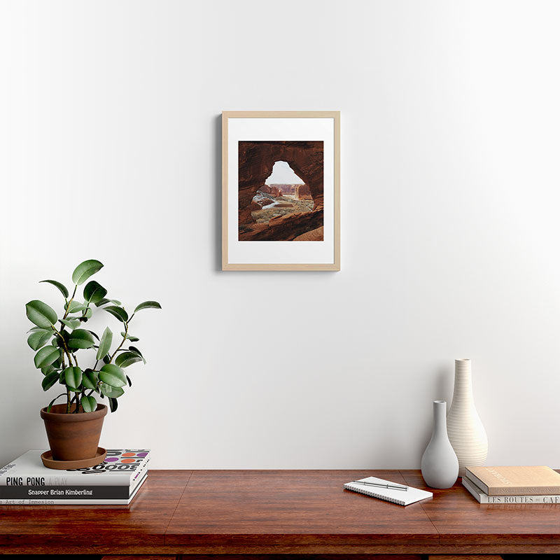 Window Rock Framed Art Print