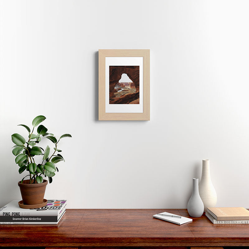 Window Rock Framed Art Print