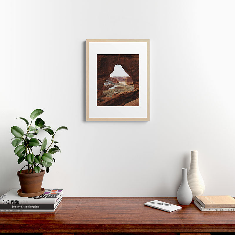 Window Rock Framed Art Print