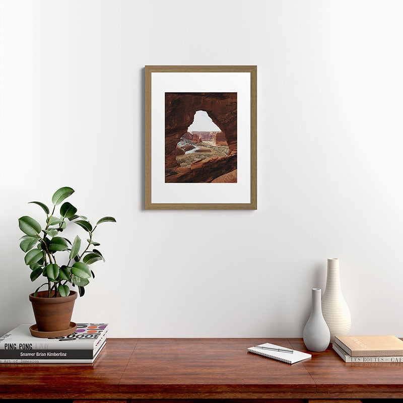 Window Rock Framed Art Print