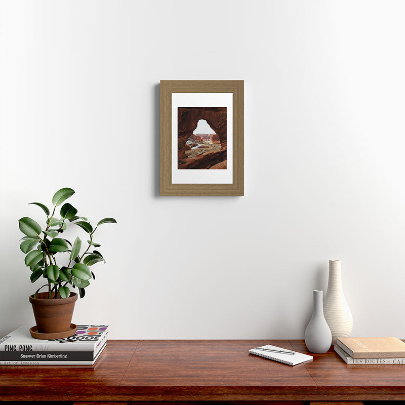 Window Rock Framed Art Print